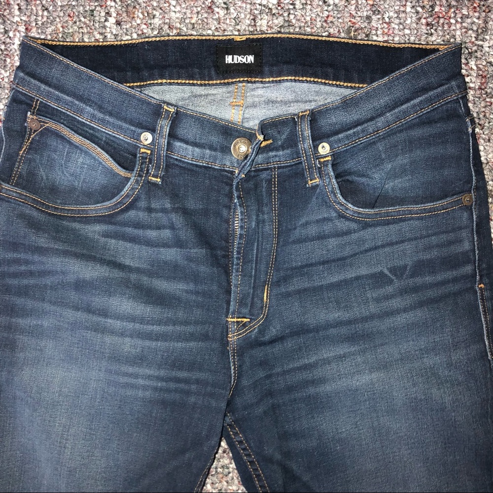 Hudson ‘Blake’ Slim Straight Dark Wash Jeans